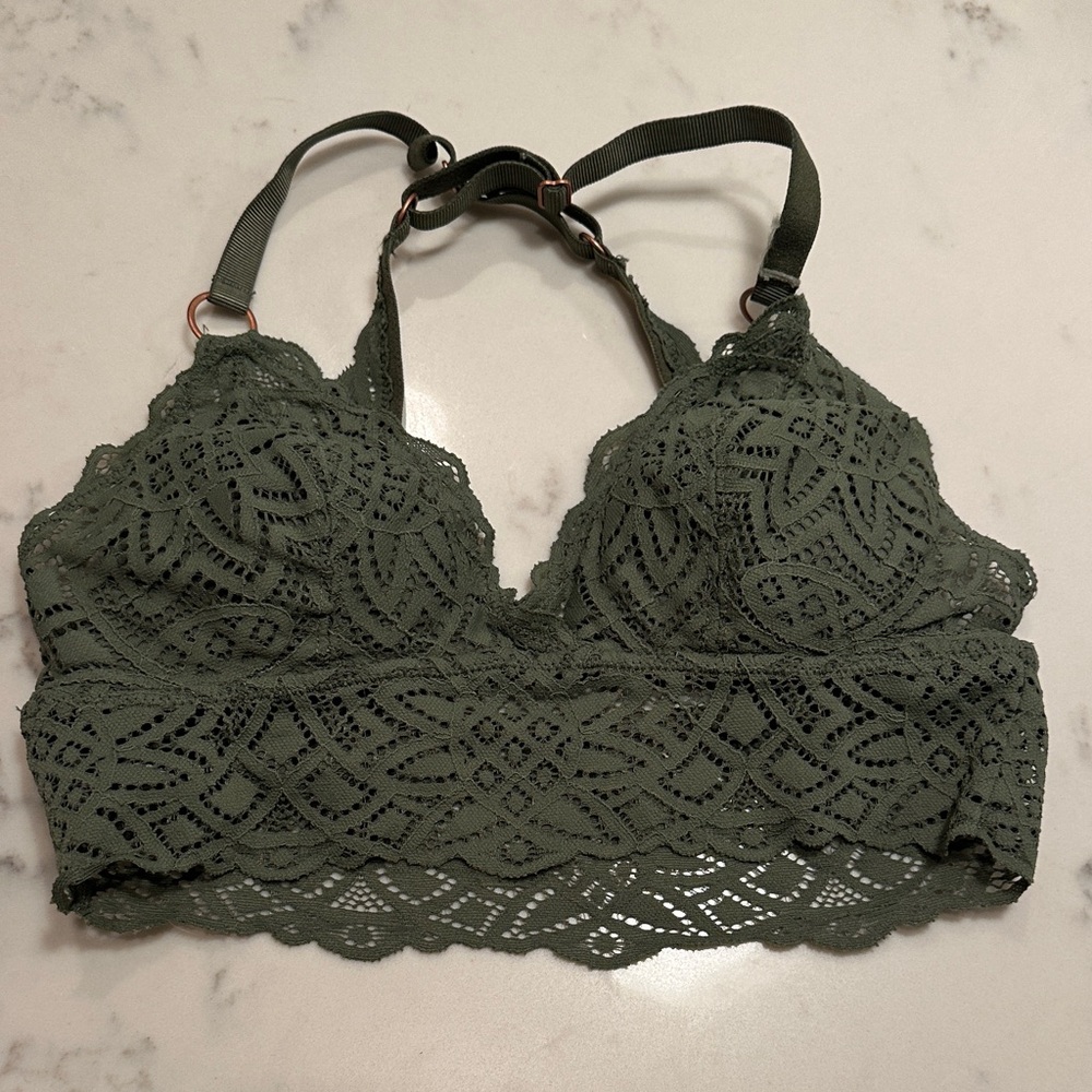 Olive Green Aerie Bralette